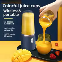 Portable Blender Bottle – 6-Blade Electric Smoothie & Juice Maker