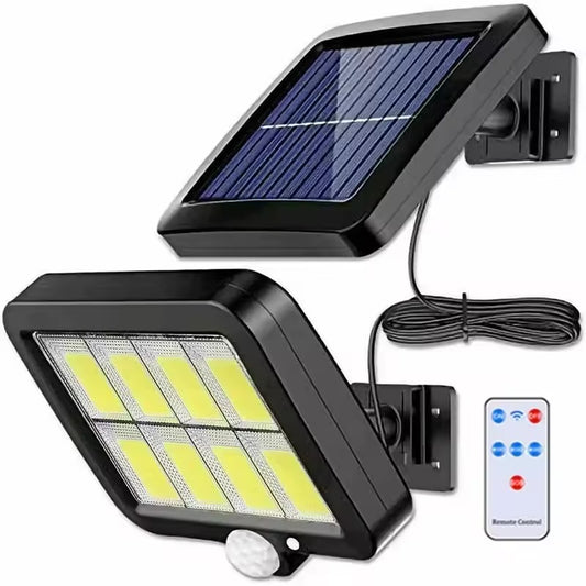 Solar Motion Sensor Wall Light – Waterproof Outdoor Garden Lamp (3 Modes)