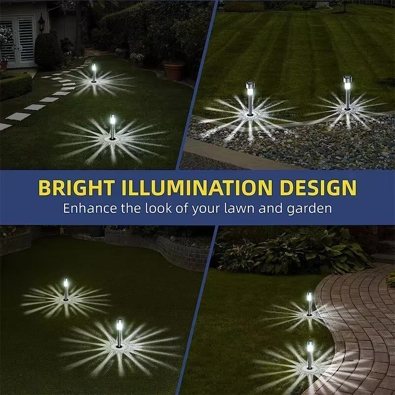 Solar Garden Stake Lights – 10 Pack | Warm White LED Pathway Lights