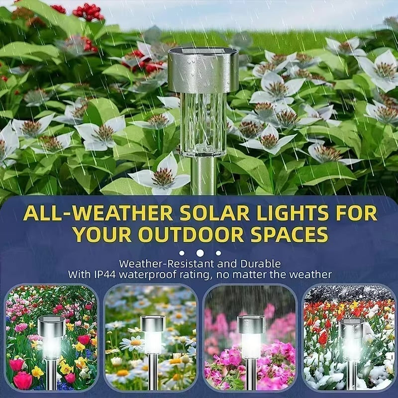 Solar Garden Stake Lights – 10 Pack | Warm White LED Pathway Lights