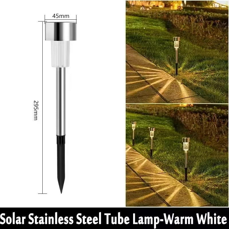 Solar Garden Stake Lights – 10 Pack | Warm White LED Pathway Lights