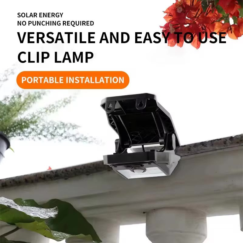Clip-On Solar Security Lights – 2 Pack | Motion Sensor, 3 Modes, Waterproof
