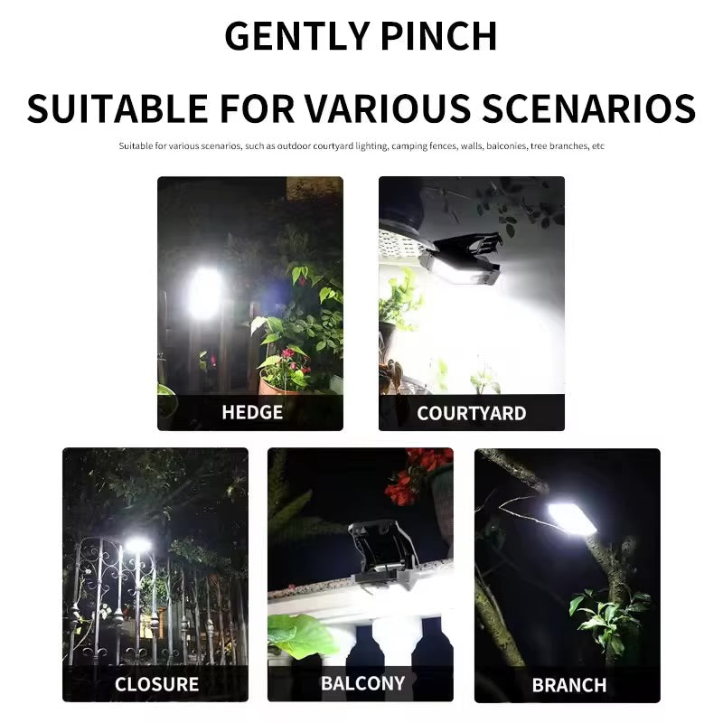 Clip-On Solar Security Lights – 2 Pack | Motion Sensor, 3 Modes, Waterproof