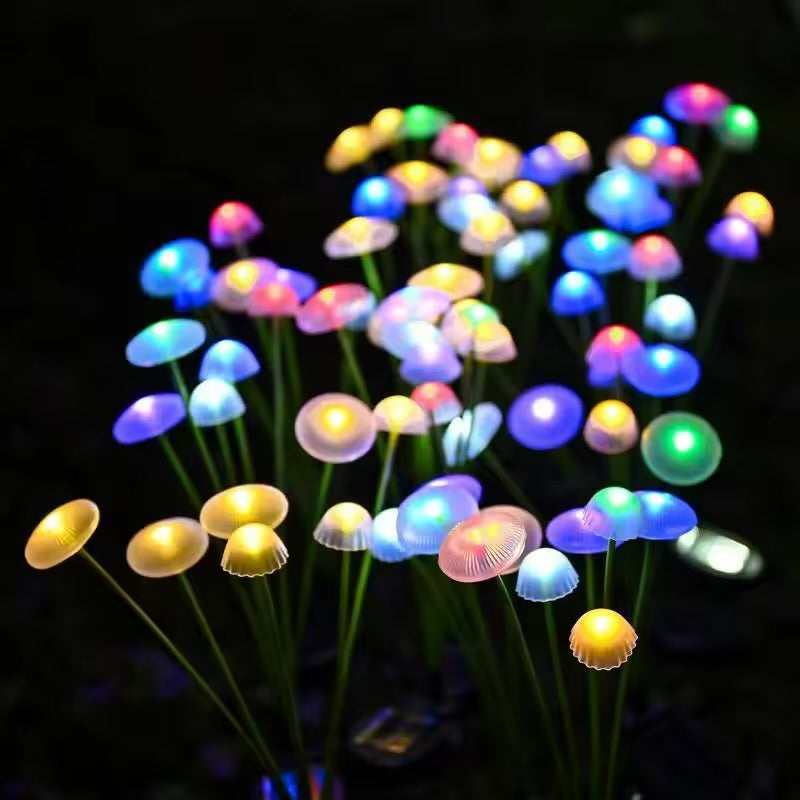 Solar Mushroom Garden Lights – 2 Pack | Dual Mode LED Waterproof Pathway Decor