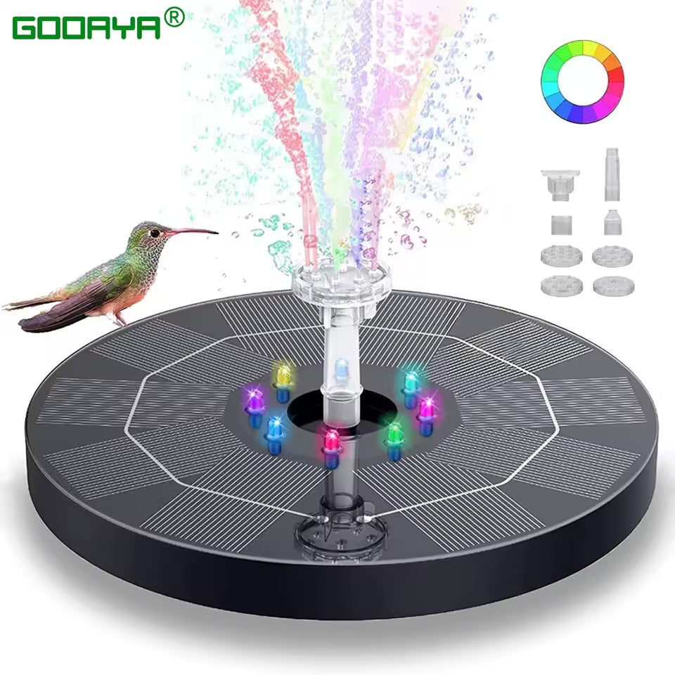 Solar Fountain LED Light for Garden & Pool