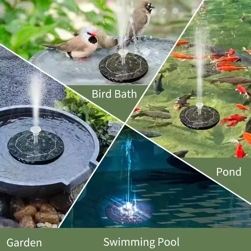 Solar Fountain LED Light for Garden & Pool