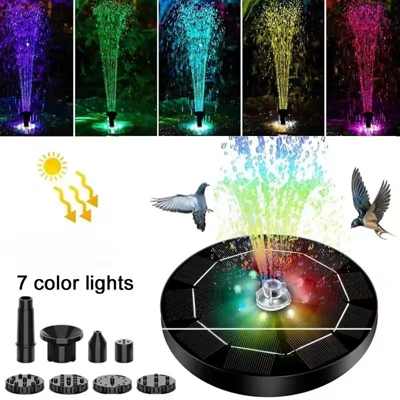 Solar Fountain LED Light for Garden & Pool