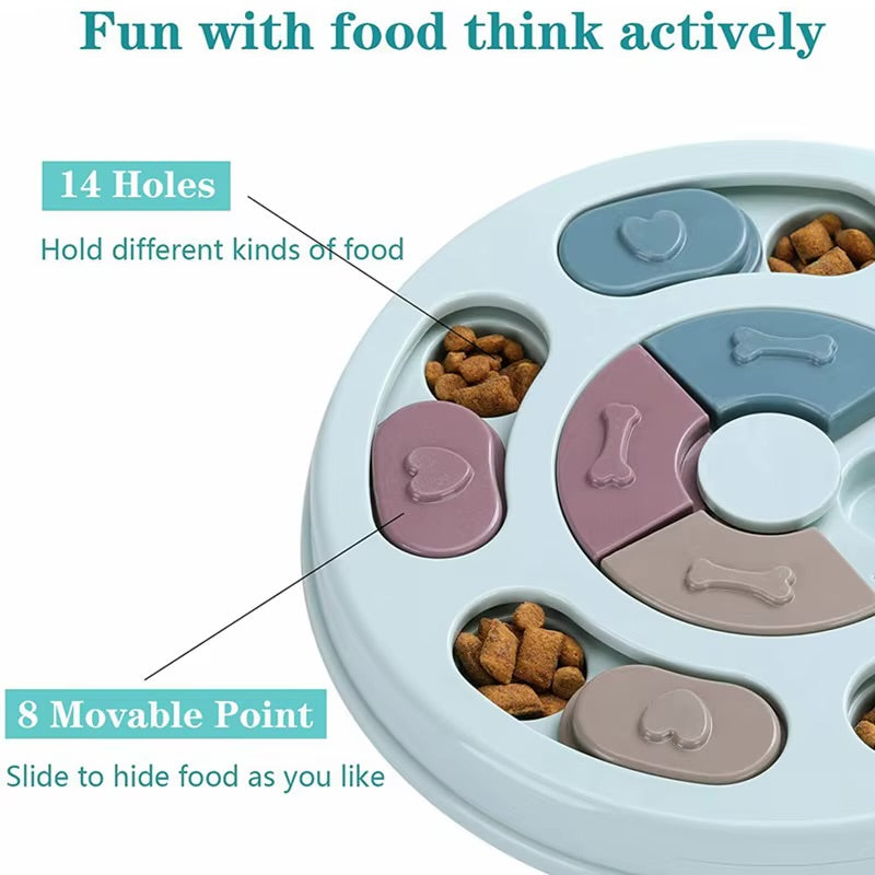 Interactive Dog Puzzle Feeder — Slow Feed & Brain Training Toy