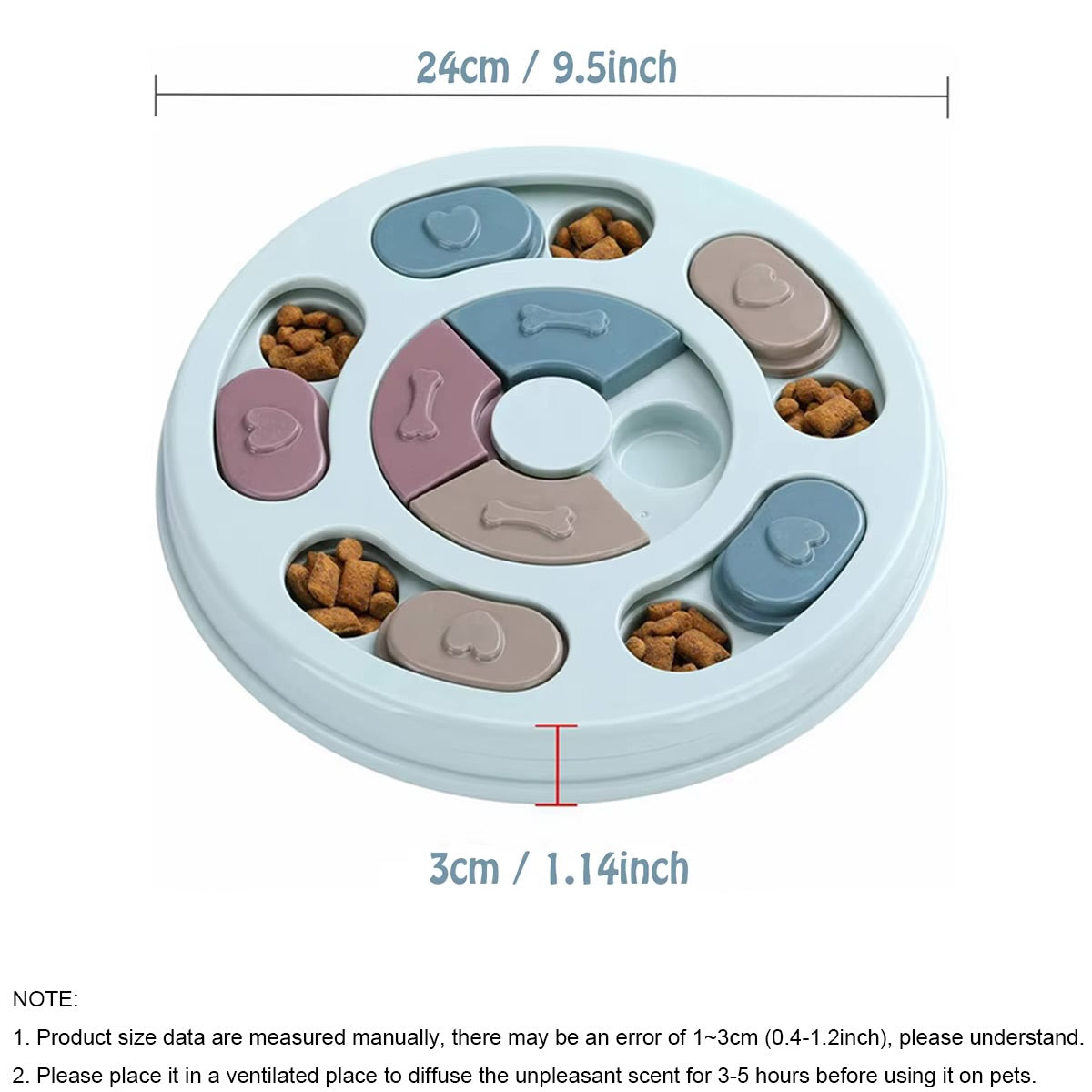 Interactive Dog Puzzle Feeder — Slow Feed & Brain Training Toy