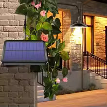 Solar Pendant Chandelier Light — Outdoor & Indoor LED Lamp with Remote Control