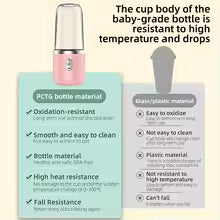 Portable Blender Bottle – 6-Blade Electric Smoothie & Juice Maker